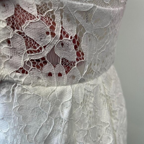 Asos Bridal Formal Spaghetti Strap Lace Dress NEW Size 4 US 36 EU - Picture 6 of 11